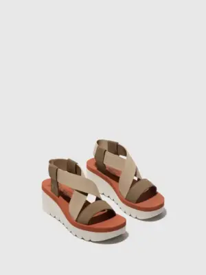 Alternative view of Sandalias Cuña Fly London de Mujer modelo P144922 en taupe