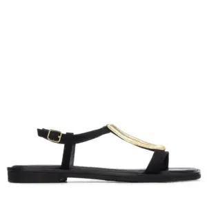 Sandalias Plana Carmela de Mujer modelo 163290 en negro
