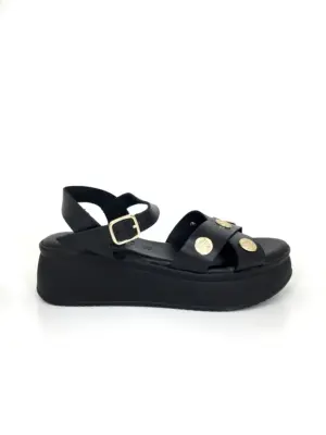 Sandalias Cuña Kaola de Mujer modelo 3491 en negro