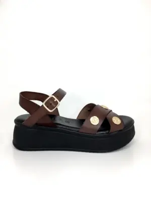 Sandalias Cuña Kaola de Mujer modelo 3491 en marron
