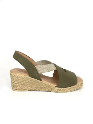 Sandalias Cuña Kaola de Mujer modelo 1120 en verde
