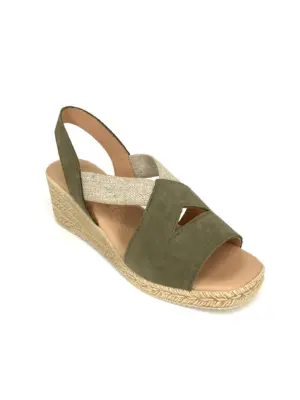 Alternative view of Sandalias Cuña Kaola de Mujer modelo 1120 en verde