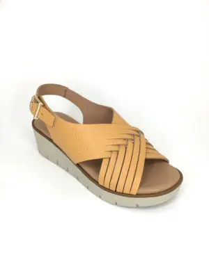 Alternative view of Sandalias Cuña Kaola de Mujer modelo 2451 en naranja