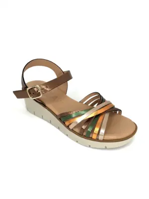 Alternative view of Sandalias Cuña Kaola de Mujer modelo 2465 en multi