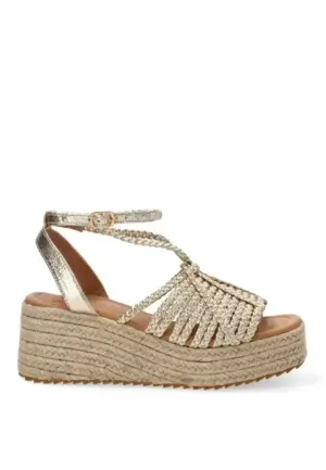 Sandalias Cuña Etika de Mujer modelo 20062 en oro