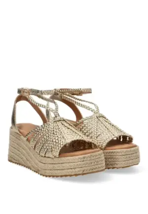 Alternative view of Sandalias Cuña Etika de Mujer modelo 20062 en oro