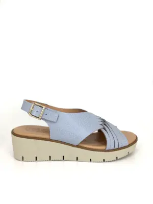 Sandalias Cuña Kaola de Mujer modelo 2451 en azul