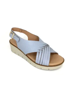 Alternative view of Sandalias Cuña Kaola de Mujer modelo 2451 en azul