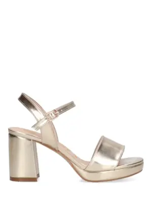 Sandalias Tacón Etika de Mujer modelo 90008 en oro