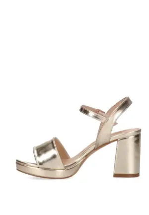 Alternative view of Sandalias Tacón Etika de Mujer modelo 90008 en oro