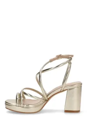 Alternative view of Sandalias Tacón Etika de Mujer modelo 90018 en oro