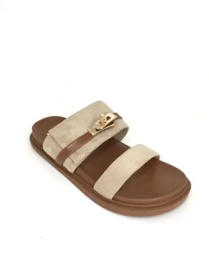Alternative view of Sandalias Plana Gold & Gold de Mujer modelo GP 987 en beige