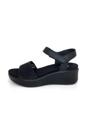 Sandalias Cuña Imac de Mujer modelo 109030 en negro