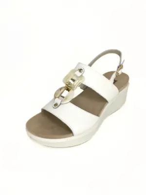 Alternative view of Sandalias Cuña Imac de Mujer modelo 109020 en blanco