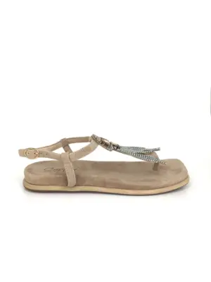 Sandalias Plana Kammi de Mujer modelo LOLA 4 en beige