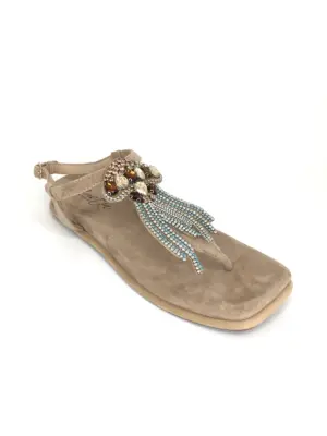 Alternative view of Sandalias Plana Kammi de Mujer modelo LOLA 4 en beige