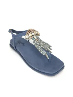 Alternative view of Sandalias Plana Kammi de Mujer modelo LOLA 4 en azul